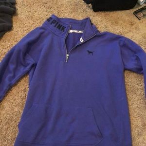 purple victoria’s secret PINK quarter zip